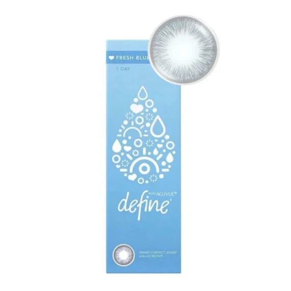 Acuvue Define 1 Day Fresh Blue Color Contact Lenses (30 Pack) - Image 3