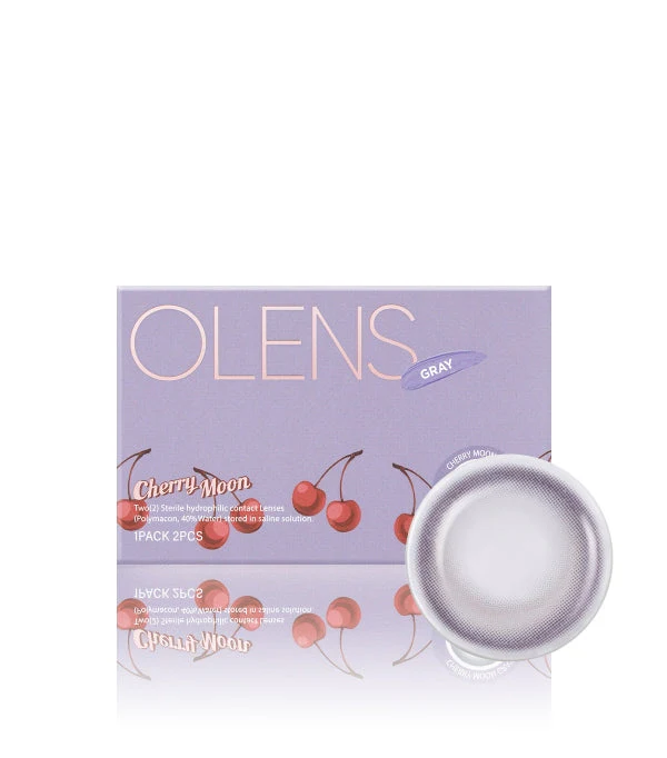 Olens Cherry Moon Gray Monthly Color Contact Lenses - Image 5