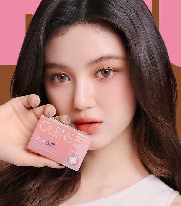 Olens Nella Ash Beige Monthly Colored Contacts (2p) - Image 4