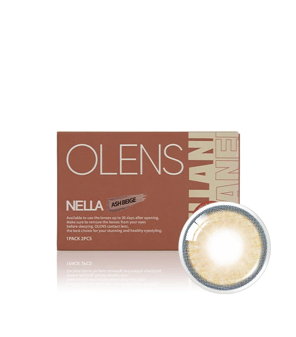 Olens Nella Ash Beige Monthly Colored Contacts (2p) - Image 6
