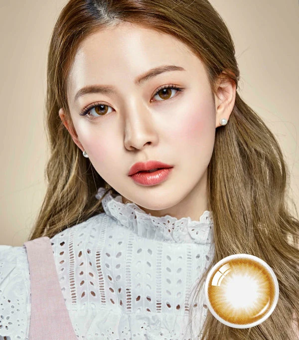 OLENS Polla Brown 6 months disposable Contact Lenses (1 Lens) - Image 3